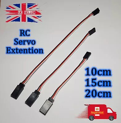 RC Servo Extension Male To Female Lead Wire Cable Futaba JR Connector Receiver • £3.89