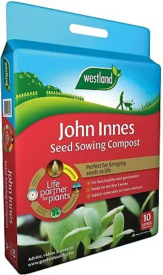 John Innes Seed Sowing Compost Soil Bag By Westland Garden Health 10 Litres • £8.99