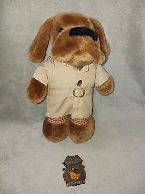 Vintage Dakin McGruff The Crime Dog Plush / Stuffed Animal & Toy Badge • $14.36