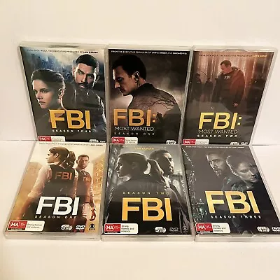 FBI Seasons 1 2 3 4 & FBI Most Wanted Seasons 1 2 DVD Region 4 Crime Drama • $99.95
