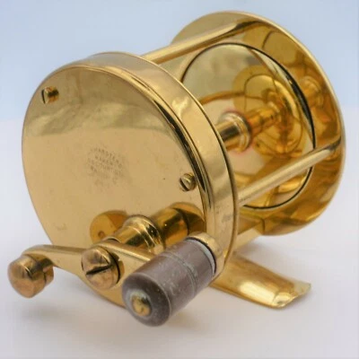$225 • Buy  J F Marsters Maker  Fancy S-Handle New York Brass Reel