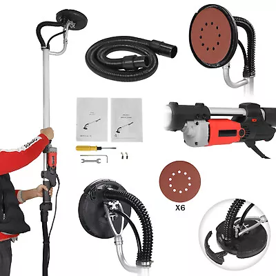 $105.58 • Buy Drywall Vacuum Sander 800W Commercial Electric Variable Speed 6 Sanding Pads