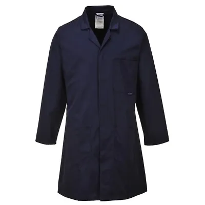 Portwest Standard Laboratory Warehouse Engineer Stud Front Pocket Lab Coat C852 • £16.99