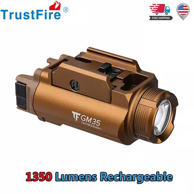 TrustFire 1350LM Tactical LED Weapon Lamp Mounted Gun Lights For 1913/GL Yellow • $39.99