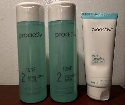 Proactive: 2 X Revitalizing 177ml Toner And 1 Pore Targeting Treatment 89ml • $40