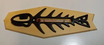 Vintage St. Labre Indian School Ashland Montana Fish Skeleton Thermometer • $10