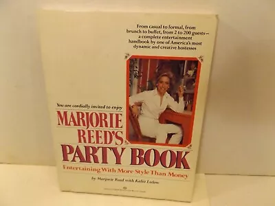 MARJORIE REED'S PARTY BOOK More Style Than Money 1981 Softcover • $2.50