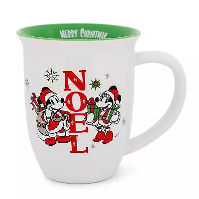 Disney Mickey And Minnie Mouse  Noel  Wide Rim Latte Mug | Holds 16 Ounces • $19.99