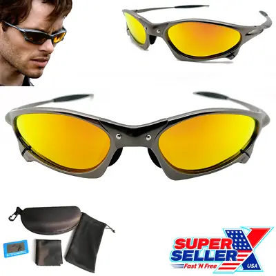 $37.78 • Buy Metal-X Penny Cyclops Sunglasses Polarized Fire Iridium UV400 Lenses - USA