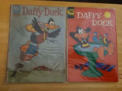 2 Vintage Daffy Duck Comic Books Published By Dell And Whitman • $12