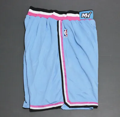 City Edition Miami Heat Basketball Shorts Pants Sky Blue • £25.20