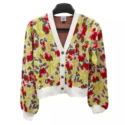 NWT Cabi Spring 2024 Garden Cardigan Painterly Floral #6450 Free Shipping • $129.95