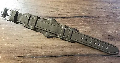 20mm Real Leather Handmade WW1 WW2 Military Pilot Trench Watch Bund Strap Band • $20