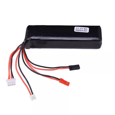 11.1V 2200mAh 8C Battery JST JR Futaba Plug For RC Drone Quadcopter Transmitter • £16.58