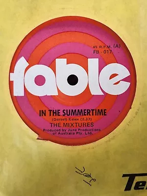 Mixtures  In The Summertime  1970 FABLE Oz 7  45rpm • $3.56