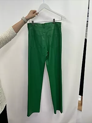 Zara Green Faux Leather Trousers • £5.99