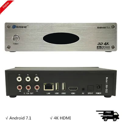 Video Decoder Hard Disk Player 5.1 4K HDMI Android 7.1 Wireless Wifi DTS AC3 • $106