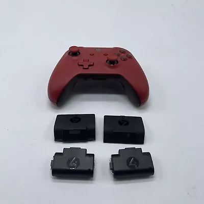 Genuine Xbox One Wireless Controller Red 1708 Tested + Rechargeable Batteries • $89.95