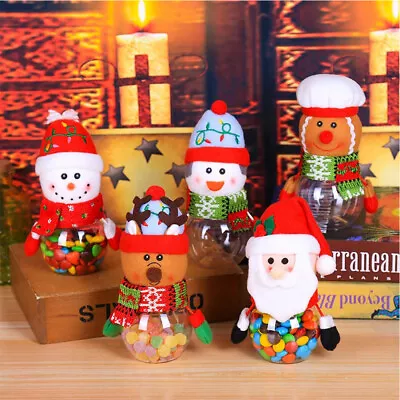 Christmas Candy Jar Storage Bottle Santa Bag Xmas Sweet Gift Bag Box For Kids • $12.31