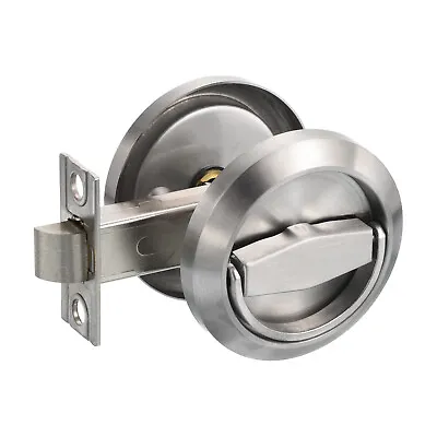 Stainless Steel 304 Round Recessed Door Lock Hidden Cup Pulls Knob Silver • $31.38