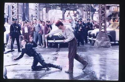 Streets Of Fire Michael Pare Punching Willem Dafoe Original 35mm Transparency  • $24.99