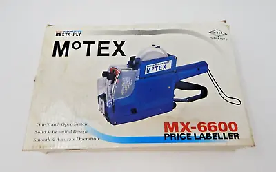 GENUINE MOTEX MX-6600/MX6600 Price Gun Blue 2LINES- Made In KOREA • $35.96