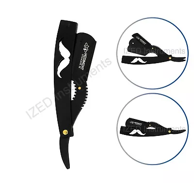 Barber Hair Salon Straight Cut Throat Shaving S.S Black Razor • $7.98