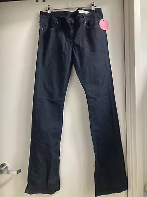 Sass N Bide Dark Blue Denim Seekerstate Straight Bootcut Jeans Size 29 AU 10 • $60