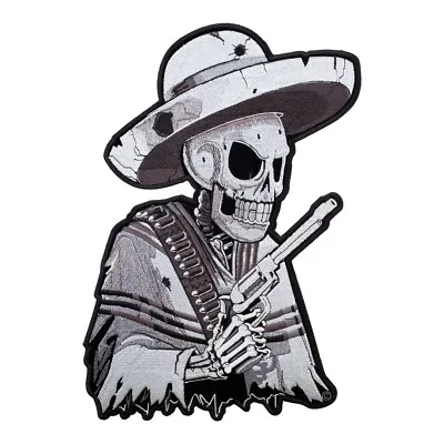 Subdued Mexican Gunslinger Skeleton Patch Mexican Skull Patches • $9.99