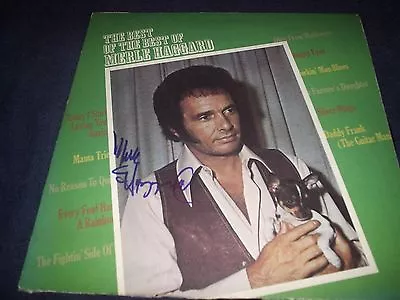 Merle Haggard Signed Album Titled  The Best Of The Best Of  Awesome! L@@k Proof! • $299.99