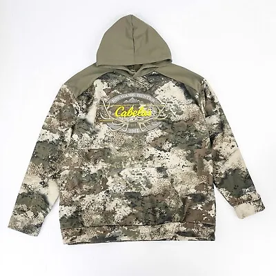 Cabela's Big Game Hunter 1961 Camouflage Camo Hoodie Hooded Jacket Mens 3XL • $24.99