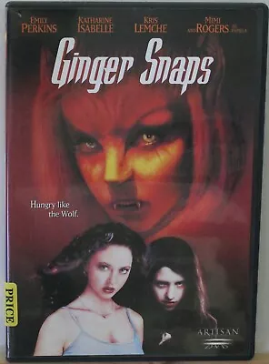 Ginger Snaps (DVD) FULL FRAME/Emily Perkins /Mimi Rogers/Like New/2318 • $9.95