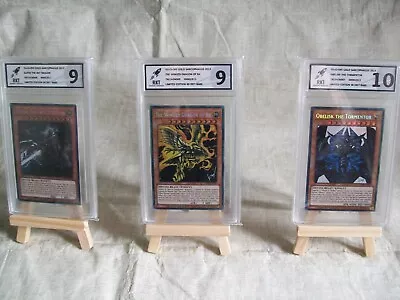 Egyptian Gods Slifer/Ra/Obelisk TN19-EN Secret Rare Grade 9-10 RKT Yu-Gi-Oh! • £69.99