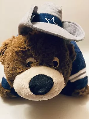 My Pillow Pets Dallas Cowboys Plush Brown Teddy Bear 2009 Blue Uniform Jersey • $14.99