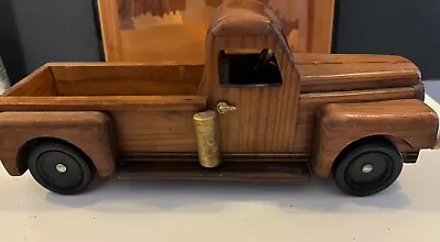 Handcrafted Vintage Wooden 1940s Pickup Truck. 11  Length • $48