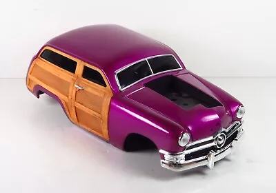 1950 Ford 50 Woody Wagon Body Frame Muscle Machines 1:18 Purple Liquid Grape • $18.85