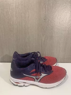 Women's Mizuno Wave Rider 23 Running Shoes Size 8 Red/Blue 411114.6573 • $45