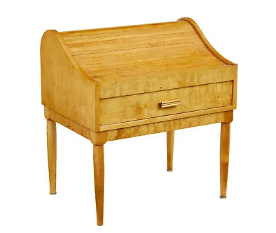 Mid 20th Century Birch Tambour Sewing Box On Stand • $1180.86