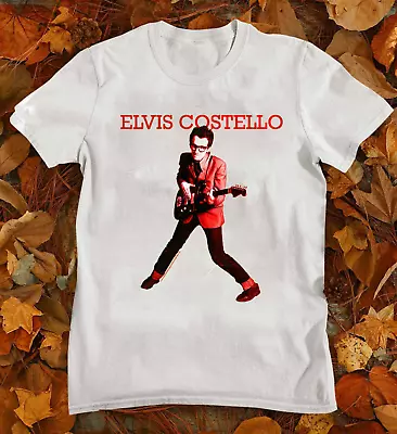 Elvis Costello T-shirt 1980s Retro T Shirt S-34XL Short Sleeve EE208 • $18.04