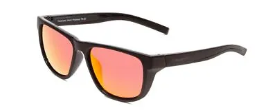 $69.95 • Buy Coyote Redfin Mens Square Polarized Sunglasses Matte Black Grey/Red Mirror 55 Mm