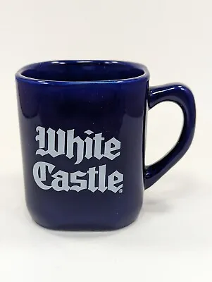 White Castle Mug 1995 Square Cobalt Blue  Since 1921  Coffee Cup Vintage • $17.94