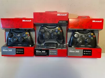 Lot Of 3 Microsoft Xbox 360 Controller For Windows Wired And Wireless Included • $129.99