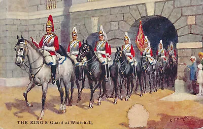 PC63050 The Kings Guard At Whitehall. Salmon. 1937 • £6.75