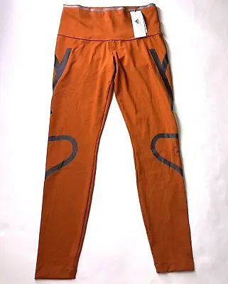 Adidas Stella McCartney Sportswear Truepace Primeblue Tights Orange M Womens • $82.99