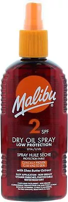 Malibu Sun SPF 8 Non-Greasy Dry Oil Spray For Tanning With Shea Butter Extract • £6.19