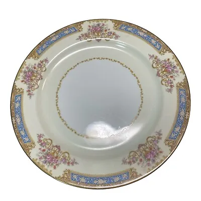 Bluelace By Noritake Porcelain 10  Dinner Plate Made In Occupied Japan 1940 FLAW • $15.99