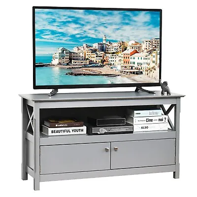 TV Stand TVs Up To 50 Inches Media Console Cabinet Entertainment Center 2 Doors • £85.95