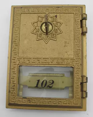 Vtg Salsbury Mailbox Brass Post Office Box Door W/ Key Replacement Craft 102 • $35.99