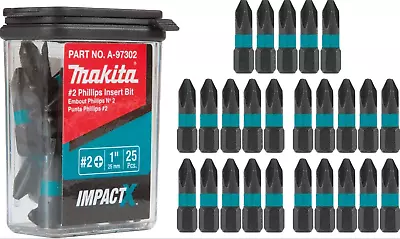 Makita  Impactx # 2 Phillips  1   Insert Screwdriver Bit Bits 25 Pk • $25