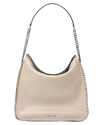 Michael Kors Astor Hobo Shoulder Bag Tote Leather Satchel (Cement Grey) • $114